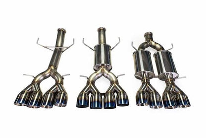 MAPerformance Catback Exhaust Honda Civic Si Sedan Only 2017+ | HDAX - CBE - SN - PARENT - JDMuscleCat Back Exhaust SystemMAPHDAX-CBE-SN-RCE-BLNo, Factory Front Pipe 3 - Bolt Flange Attachment StyleRace MufflerBlue Tips