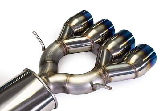 MAPerformance Catback Exhaust Honda Civic Si Sedan Only 2017+ | HDAX - CBE - SN - PARENT - JDMuscleCat Back Exhaust SystemMAPHDAX-CBE-SN-RCE-BLNo, Factory Front Pipe 3 - Bolt Flange Attachment StyleRace MufflerBlue Tips