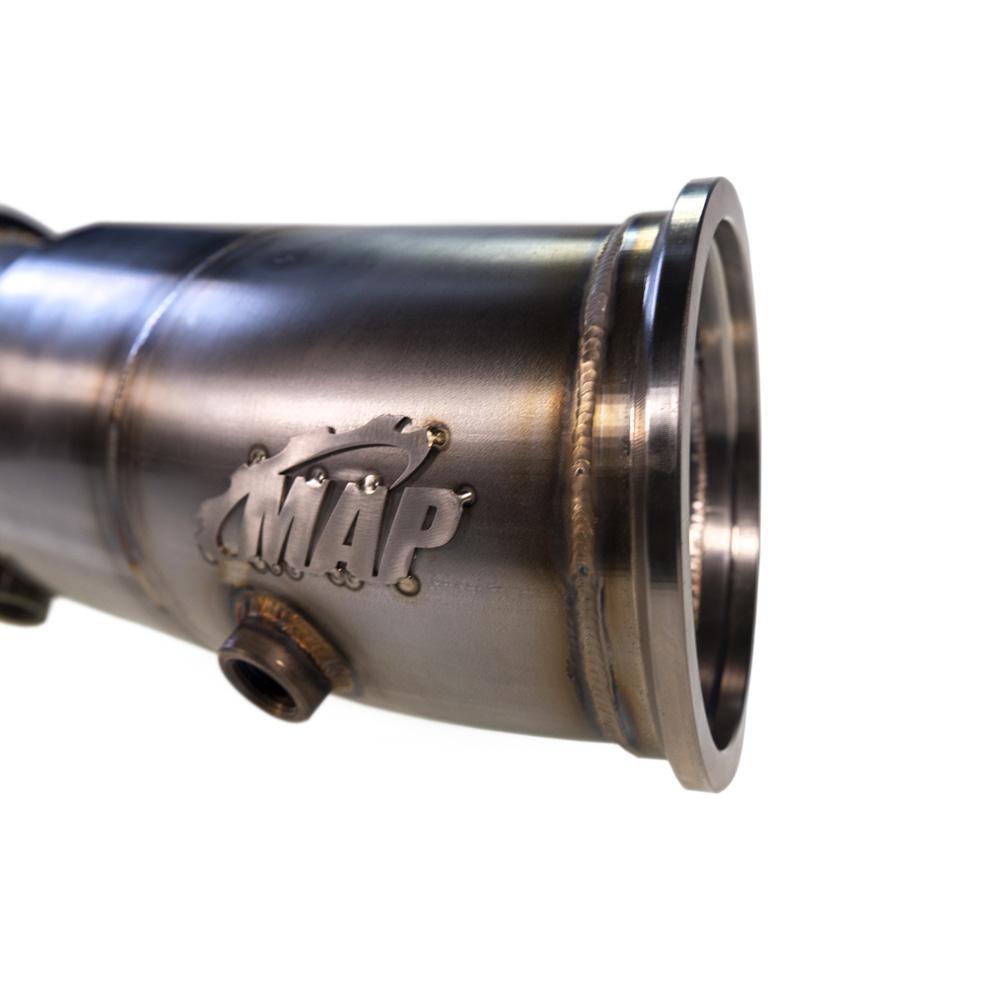 MAPerformance Catted Downpipe Toyota Supra 2020 - 21 | SUP - MK5 - DPC - GESI - JDMuscleFront Pipes and Downpipes / J - PipesMAPSUP-MK5-DPC-GESIRaw Stainless Steel