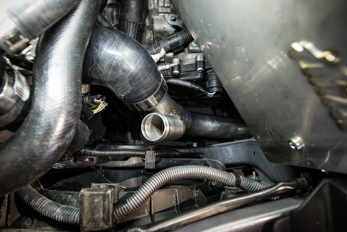 MAPerformance Lower Intercooler Pipe Mitsubishi Evo X 2008 - 2015 | EVOX - LICP - PARENT - JDMuscleIntercooler Piping KitsMAPEVOX-LICP-WBWrinkle Black