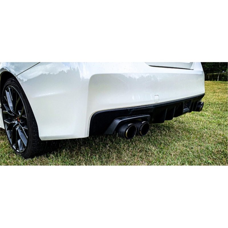 MBRP [15 - 21 WRX 2.0L/STI 2.5L] 2.5in Dual Split Rear Exit w/ 3.5" CF Tips - T304 | S48013CF - JDMuscleAxle Back ExhaustsmbrpS48013CF