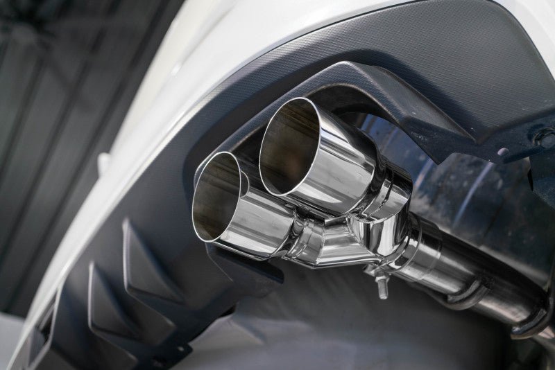MBRP [15 - 21 WRX 2.0L/STI 2.5L] 2.5in Dual Split Rear Exit w/ 3.5" CF Tips - T304 | S48013CF - JDMuscleAxle Back ExhaustsmbrpS48013CF