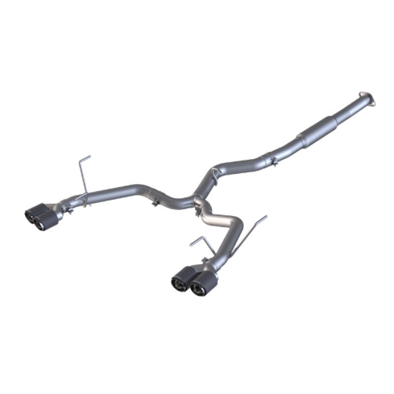 MBRP [15 - 21 WRX 2.0L/STI 2.5L] 3in Dual Split Rear Exit w/ 3.5" CF Tips - T304 - Race Version | S48023CF - JDMuscleCat Back Exhaust SystemmbrpS48023CF