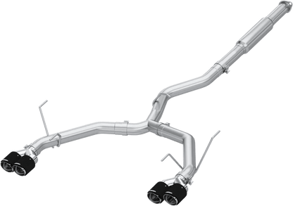 MBRP [22 - 26 WRX] 3in Cat - Back Dual Split Rear Quad Carbon Fiber Tips Race Profile Exhaust | S48083CF - JDMuscleCat Back Exhaust SystemmbrpS48083CF
