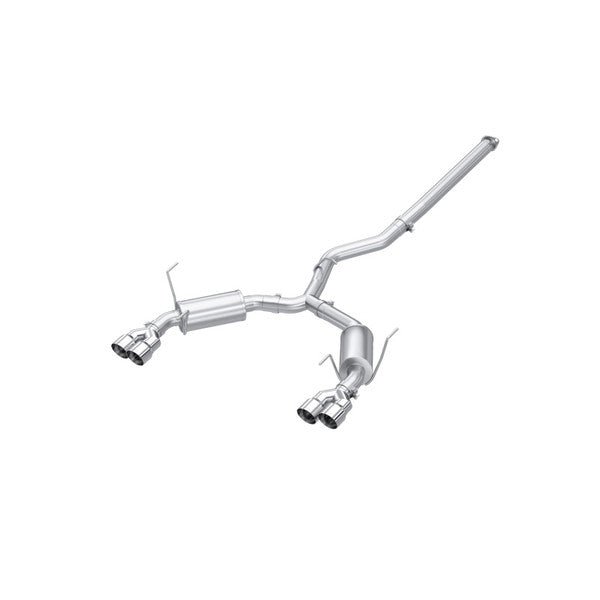 MBRP [22 - 26 WRX] 3in Cat - Back Dual Split Rear Quad Tips Street Profile Exhaust | S4807304 - JDMuscleCat Back Exhaust SystemmbrpS4807304