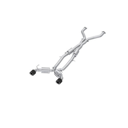 MBRP 23 - 24 Nissan Z 3.0L Armor Pro T304 Stainless Steel 3in Cat - Back Dual Rear Exit w/ 5in OD Carbon Fiber Tip | S44083CF - JDMuscleCat Back Exhaust SystemmbrpS44083CF