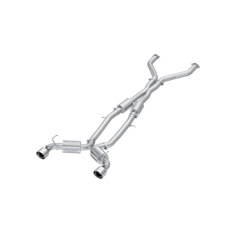MBRP 23 - 24 Nissan Z 3.0L Armor Pro T304 Stainless Steel 3in Cat - Back Dual Rear Exit w/ 5in OD Stainless Steel Tips | S4408304 - JDMuscleCat Back Exhaust SystemmbrpS4408304
