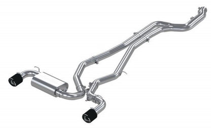 MBRP 3in Cat Back Dual Rear Carbon Fiber Tips T304 Toyota Supra 3.0L 2020+ | S43003CF - JDMuscleCat Back Exhaust SystemmbrpS43003CF