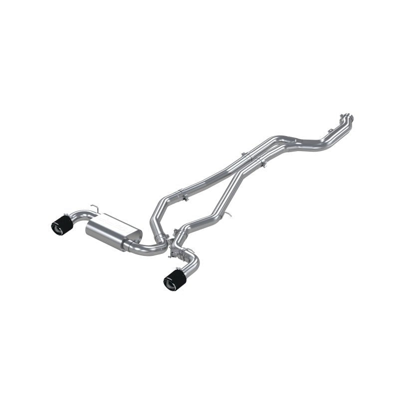 MBRP 3in Cat Back Dual Rear Carbon Fiber Tips T304 Toyota Supra 3.0L 2020+ | S43003CF - JDMuscleCat Back Exhaust SystemmbrpS43003CF