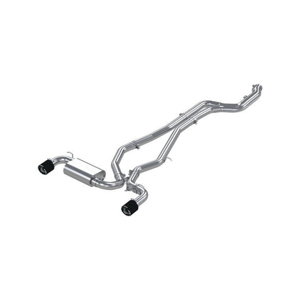 MBRP 3in Cat Back Dual Rear Carbon Fiber Tips T304 Toyota Supra 3.0L 2020+ | S43003CF - JDMuscleCat Back Exhaust SystemmbrpS43003CF