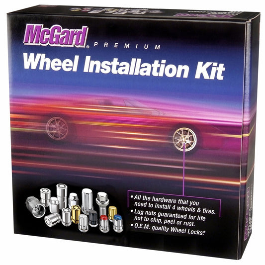 McGard Bulge Cone Seat Exposed Style Wheel Installation Kit / Black (84563BK)-mcg84563BK-mcg84563BK-Lug Nuts-McGard-JDMuscle