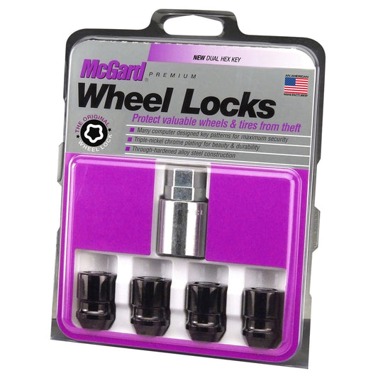McGard Cone Seat Exposed Style Wheel Locks / Black (24025)-mcg24025-mcg24025-Lug Nuts-McGard-JDMuscle