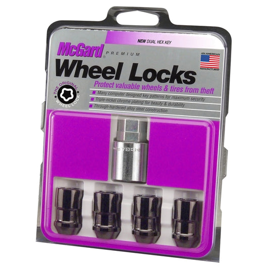 McGard Cone Seat Exposed Style Wheel Locks / Black (24038)-mcg24038-mcg24038-Lug Nuts-McGard-JDMuscle