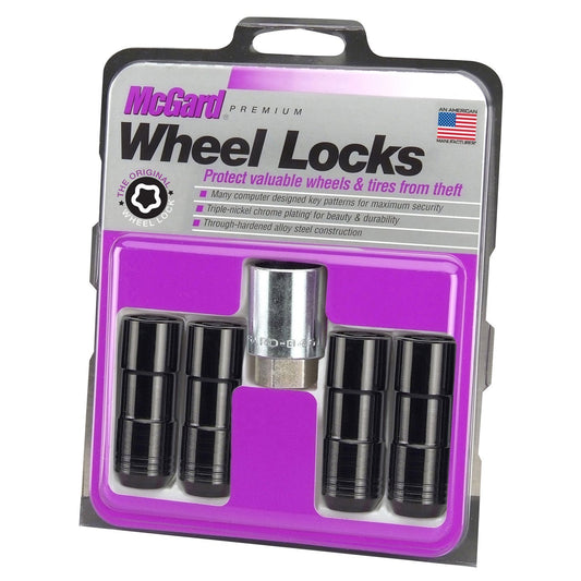 McGard Cone Seat Exposed Style Wheel Locks / Black (24144)-mcg24144-mcg24144-Lug Nuts-McGard-JDMuscle