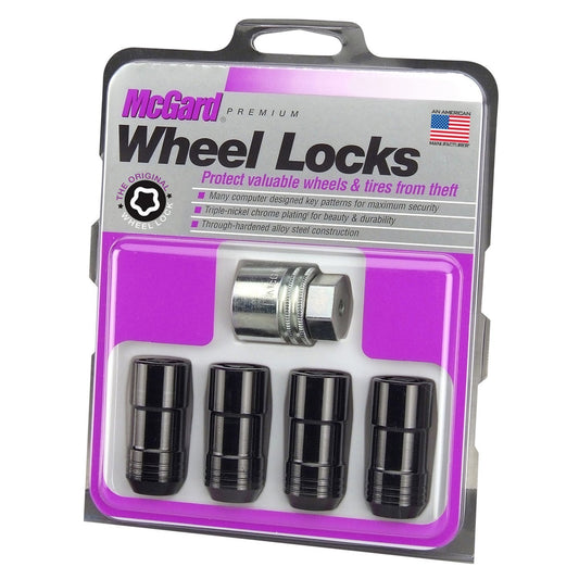 McGard Cone Seat Exposed Style Wheel Locks / Black (24208)-mcg24208-mcg24208-Lug Nuts-McGard-JDMuscle