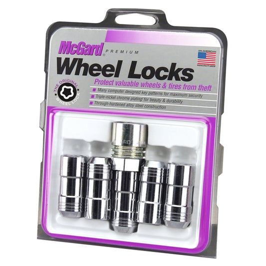 McGard Cone Seat Exposed Style Wheel Locks / Chrome / 5 Lock Set (24510)-mcg24510-mcg24510-Lug Nuts-McGard-JDMuscle