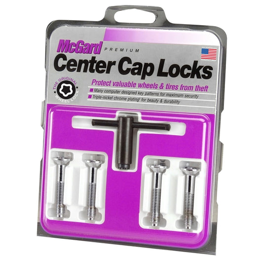 McGard Cone Seat Style Center Cap Locks / Chrome (77797)-mcg77797-mcg77797-Center Caps-McGard-JDMuscle