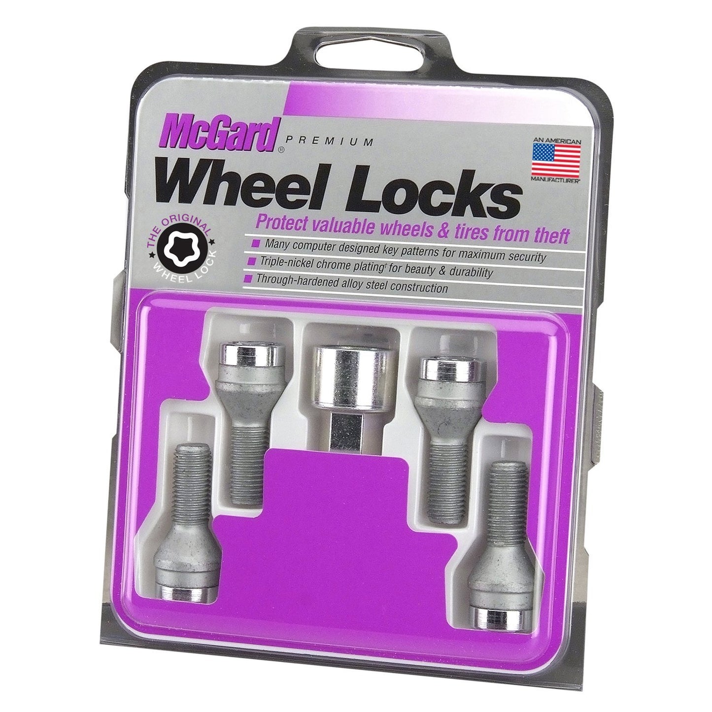 McGard Cone Seat Style Wheel Lock Bolts / Chrome (27015)-mcg27015-mcg27015-Lug Nuts-McGard-JDMuscle