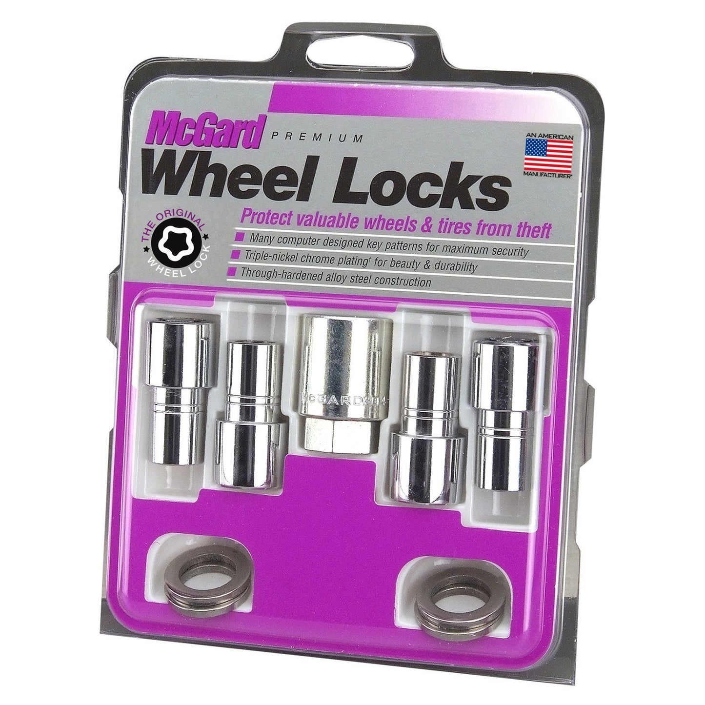 McGard Mag/Shank Style Wheel Locks / Exposed / Chrome (22140)-mcg22140-Wheels, Tires & Accessories-McGard-JDMuscle