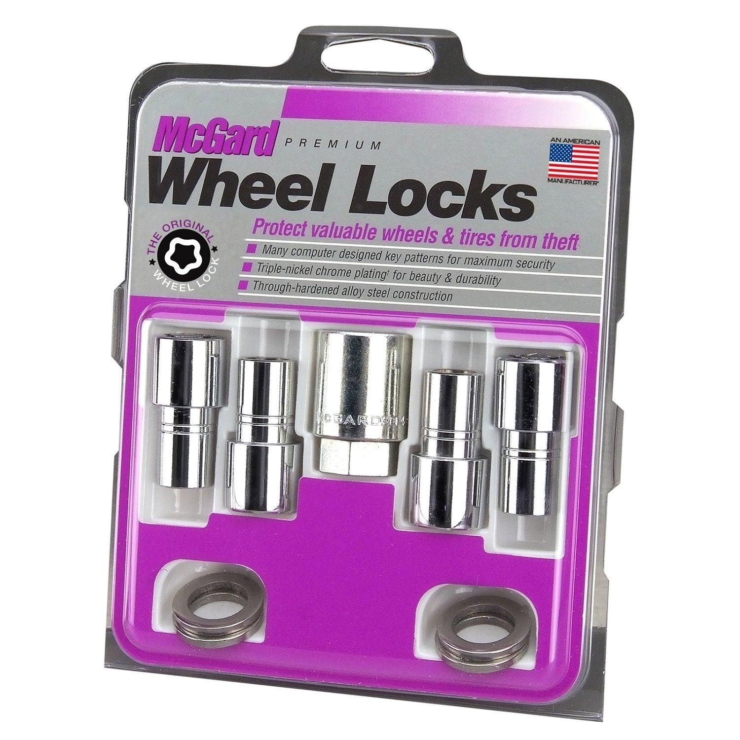 McGard Mag/Shank Style Wheel Locks / Exposed / Chrome (22158)-mcg22158-Wheels, Tires & Accessories-McGard-JDMuscle