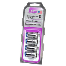 McGard Tuner Style Cone Seat Lug Nuts / Chrome w/ Blue Caps | 65340BC
