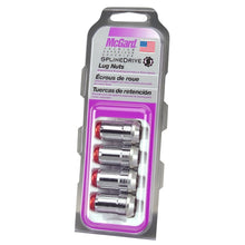 McGard Tuner Style Cone Seat Lug Nuts / Chrome w/ Red Caps | 65340RC
