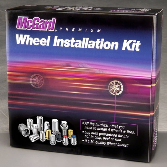 McGard Tuner Style Cone Seat Wheel Installation Kit / Chrome (65562)-mcg65562-mcg65562-Lug Nuts-McGard-JDMuscle
