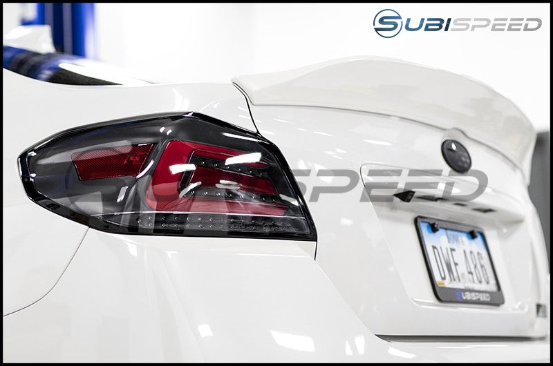 OLM HIGH POINT DUCKBILL TRUNK SPOILER CRYSTAL WHITE PEARL 15-21 Subaru WRX & STI | A.70026.1-K1X