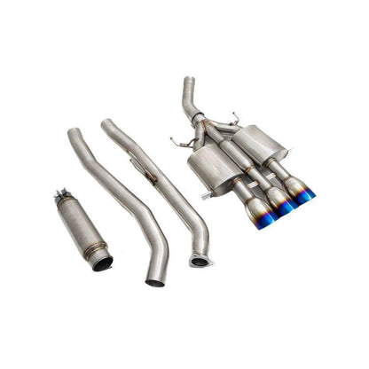 Megan Racing Cat Back Exhaust | Burnt Tips Honda Civic Type-R 2017+ | MR-CBS-HC17R-BT