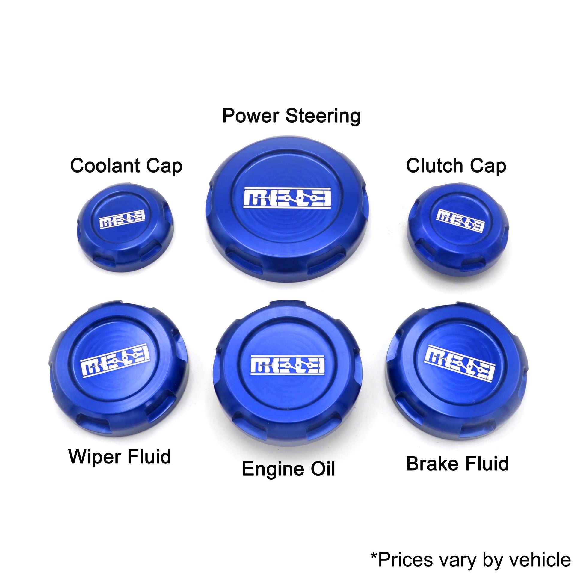 Mele Design MeLe Subaru Engine Cap Set-Cosmetic-MeLe Design Firm-08-14 WRX/STI-Blue-JDMuscle