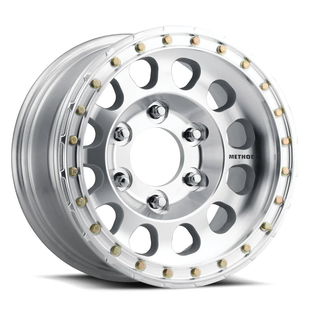 Method MR103 Beadlock 17x9 - 12mm Offset 6x5.5 108mm CB Raw Machined Race Drilled w/BH - H24125 Wheel | MR10379060312BR - JDMuscleWheelsmrwMR10379060312BR