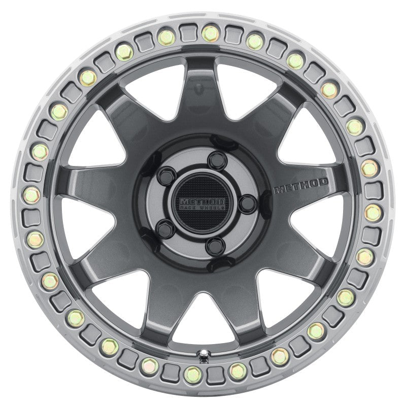 Method MR108 17x9 - 44mm Offset 5x5 71.5mm CB Gloss Titanium w/BH - H24125 - 38 Wheel - JDMuscleNon - CategorizedmrwMR10879050844B