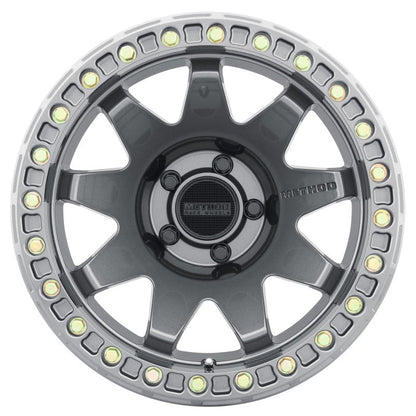 Method MR108 17x9 - 44mm Offset 5x5 71.5mm CB Gloss Titanium w/BH - H24125 - 38 Wheel - JDMuscleNon - CategorizedmrwMR10879050844B