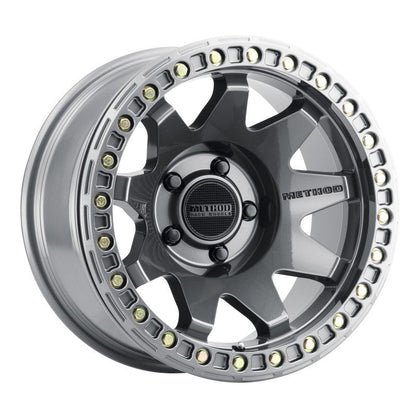 Method MR108 17x9 - 44mm Offset 5x5 71.5mm CB Gloss Titanium w/BH - H24125 - 38 Wheel - JDMuscleNon - CategorizedmrwMR10879050844B