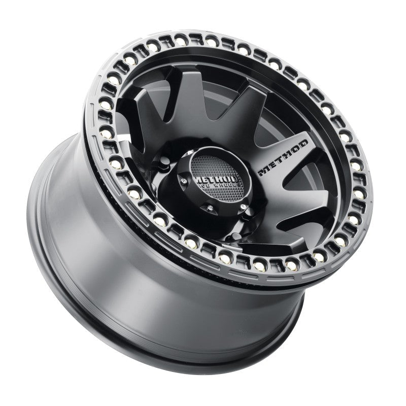 Method MR108 17x9 - 44mm Offset 8x6.5 130.81mm CB Matte Black w/BH - H24125 - 38 Wheel - JDMuscleNon - CategorizedmrwMR10879080544B