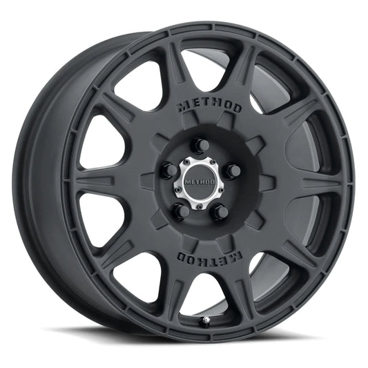 Method MR502 RALLY 17x8 +38mm Offset 5x108 63.4mm CB Matte Black Wheel | MR50278049538