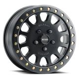 Method MR401 UTV Beadlock 15x6 5+1/+49mm Offset 5x4.5 72mm CB Matte Black w/BH - H24100 Wheel | MR40156012551B - JDMuscleWheelsmrwMR40156012551B