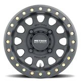Method MR401 UTV Beadlock 15x6 5+1/+49mm Offset 5x4.5 72mm CB Matte Black w/BH - H24100 Wheel | MR40156012551B - JDMuscleWheelsmrwMR40156012551B