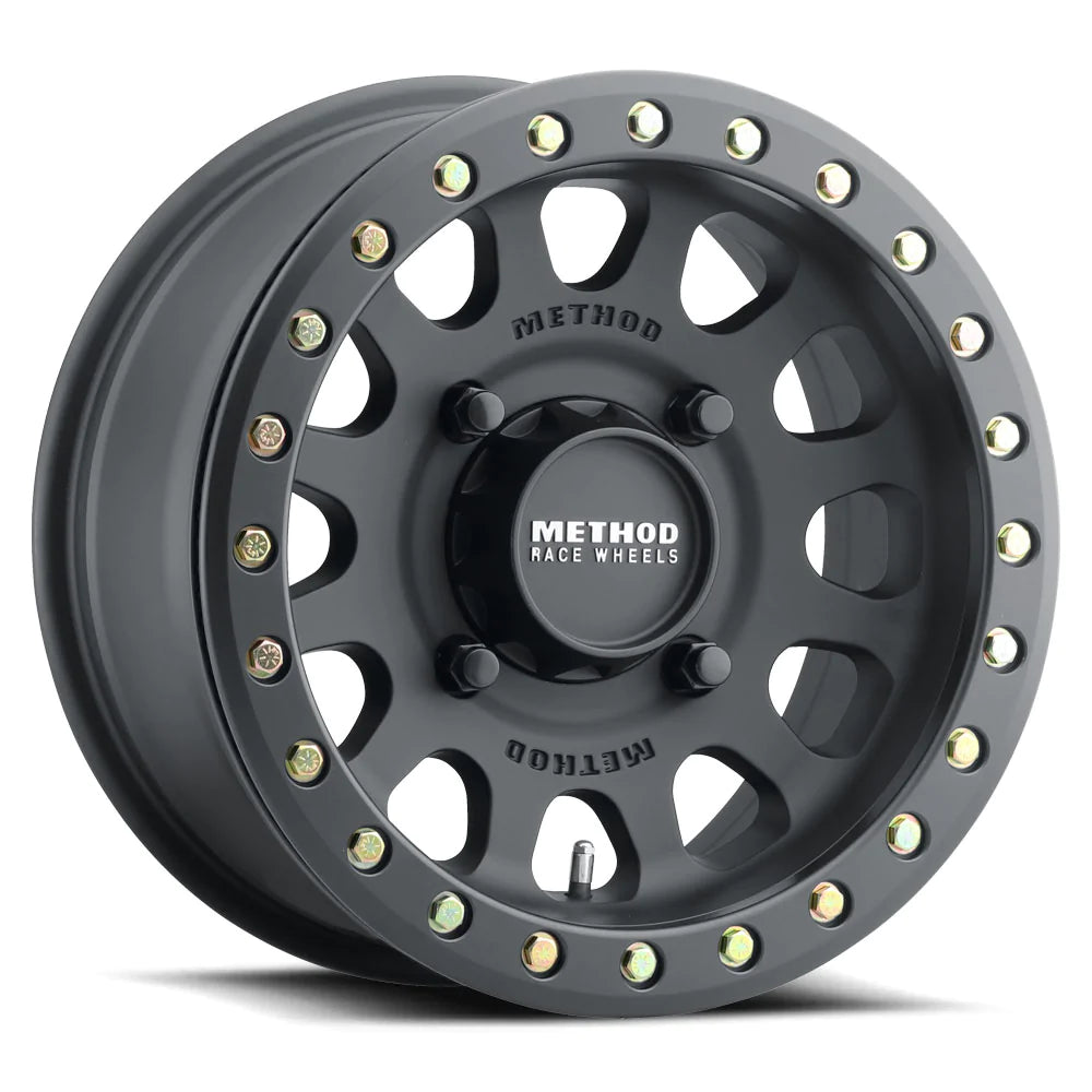 Method MR401 UTV Beadlock 15x7 5+2/+38mm Offset 4x156 132mm CB Matte Black w/BH-H24100 Wheel | MR40157046552B