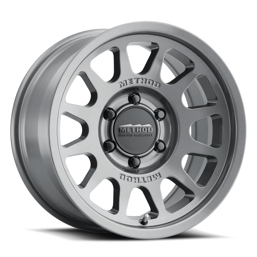 Method MR703 17x8.5 0mm Offset 5x150 110.5mm CB Gloss Titanium Wheel | MR70378558800 - JDMuscleWheelsmrwMR70378558800