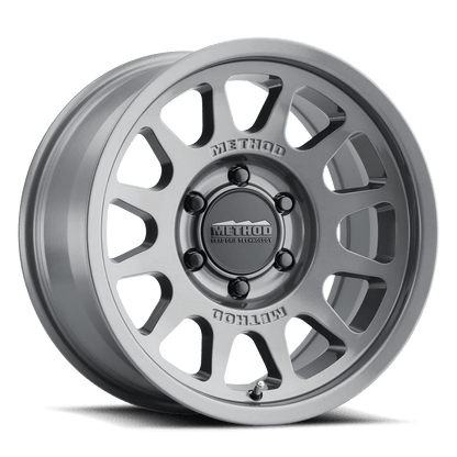 Method MR703 17x8.5 0mm Offset 5x150 110.5mm CB Gloss Titanium Wheel | MR70378558800 - JDMuscleWheelsmrwMR70378558800