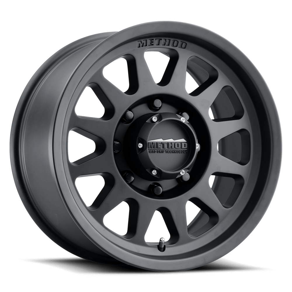 Method MR704 HD 17x9 18mm Offset 8x6.5 130.81mm CB Matte Black Wheel | MR70479080518H - JDMuscleWheelsmrwMR70479080518H