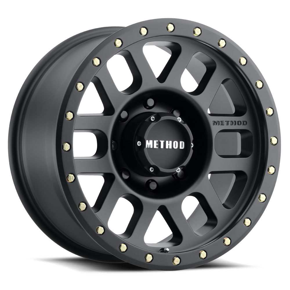 Method Race Wheels 309 | Grid | Matte Black-MR30978580500-Wheels-Method Race Wheels-17x8.5 | 8x6.5 | 0/4.75" | MR30978580500-JDMuscle