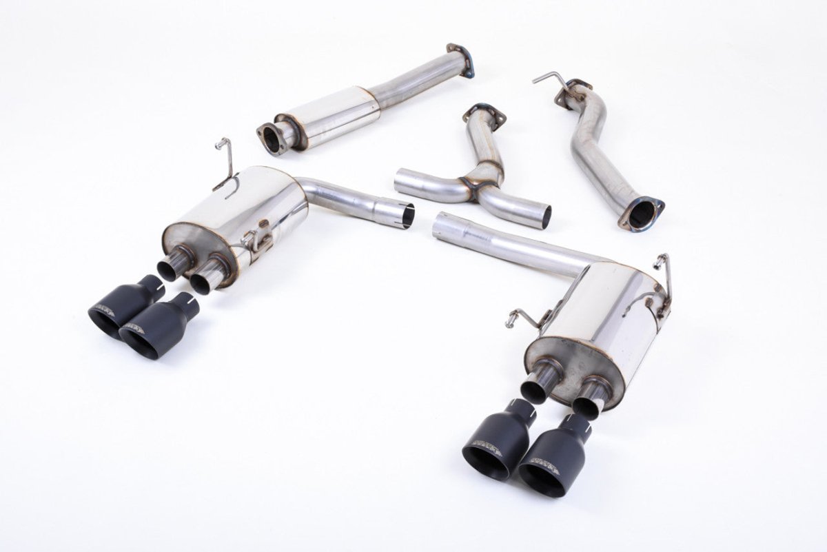 Milltek Cat Back Exhaust 3in w/Cerakote Black Finished Tips WRX/STI 2015+ | SSXSB50 - JDMuscleCat Back Exhaust SystemMILSSXSB50
