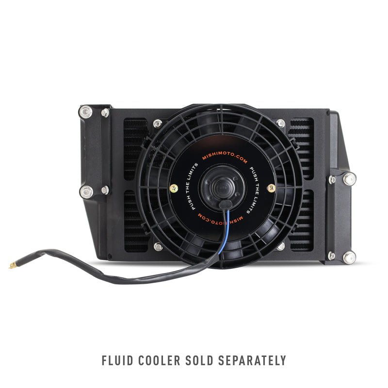 Mishimoto 10in. Heavy-Duty Oil Cooler Fan Shroud Micro Wrinkle Black Universal | MMFS-HDOC-10 - JDMuscleElectric FansmisMMFS-HDOC-10