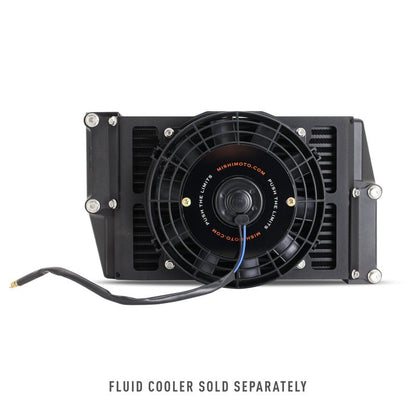 Mishimoto 10in. Heavy-Duty Oil Cooler Fan Shroud Micro Wrinkle Black Universal | MMFS-HDOC-10 - JDMuscleElectric FansmisMMFS-HDOC-10