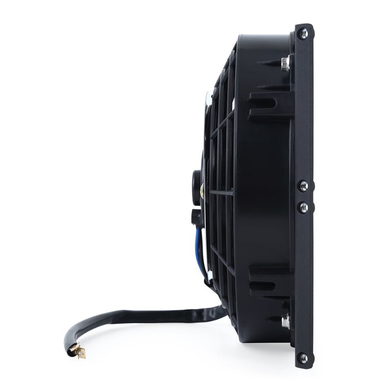 Mishimoto 10in. Heavy-Duty Oil Cooler Fan Shroud Micro Wrinkle Black Universal | MMFS-HDOC-10 - JDMuscleElectric FansmisMMFS-HDOC-10