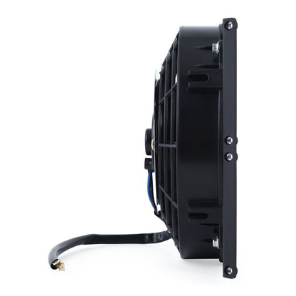 Mishimoto 10in. Heavy-Duty Oil Cooler Fan Shroud Micro Wrinkle Black Universal | MMFS-HDOC-10 - JDMuscleElectric FansmisMMFS-HDOC-10