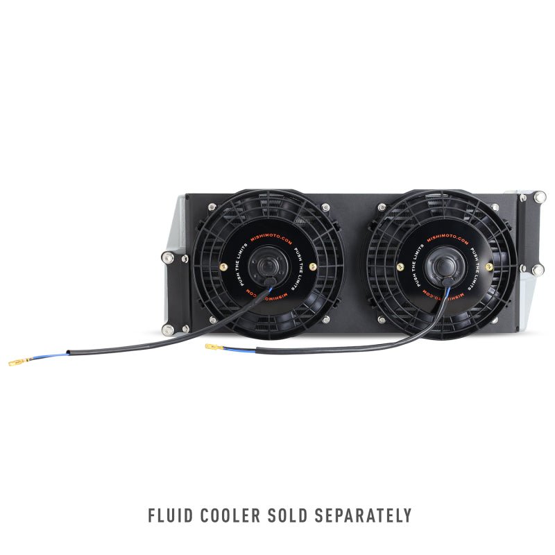 Mishimoto 17in. Heavy-Duty Oil Cooler Fan Shroud Micro Wrinkle Black Universal | MMFS-HDOC-17 - JDMuscleElectric FansmisMMFS-HDOC-17