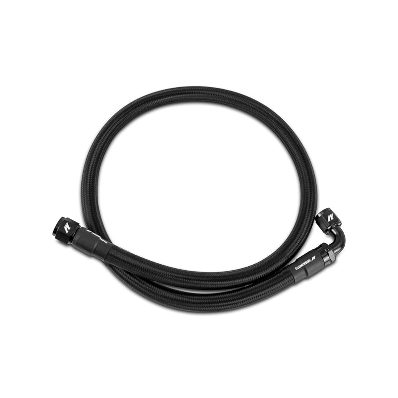 Mishimoto 3Ft Stainless Steel Braided Hose w/ 10AN Straight/90 Fittings Black Universal | MMSBH-10-3BK - JDMuscleRadiator HosesmisMMSBH-10-3BK